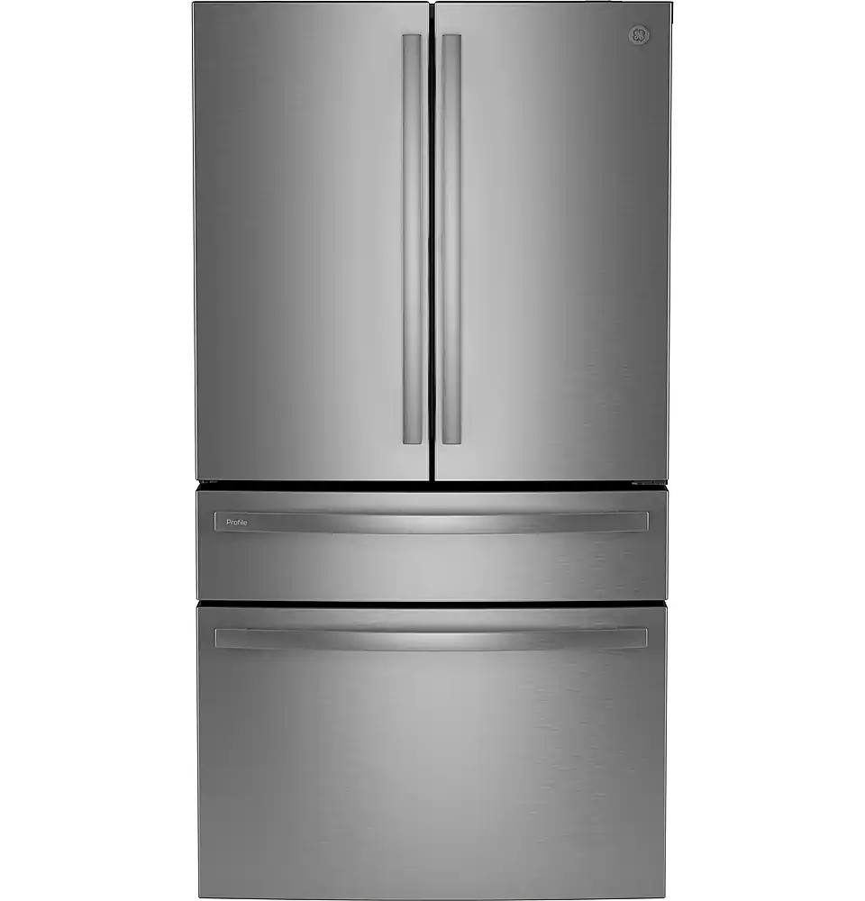 GE Profile - 29 Cu. Ft. 4-Door French Door Smart Refrigerator with Adjustable Temperature Drawer - Stainless Steel