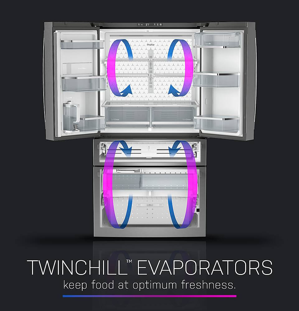 Twinchill Evaporators keep food at optimum freshness.