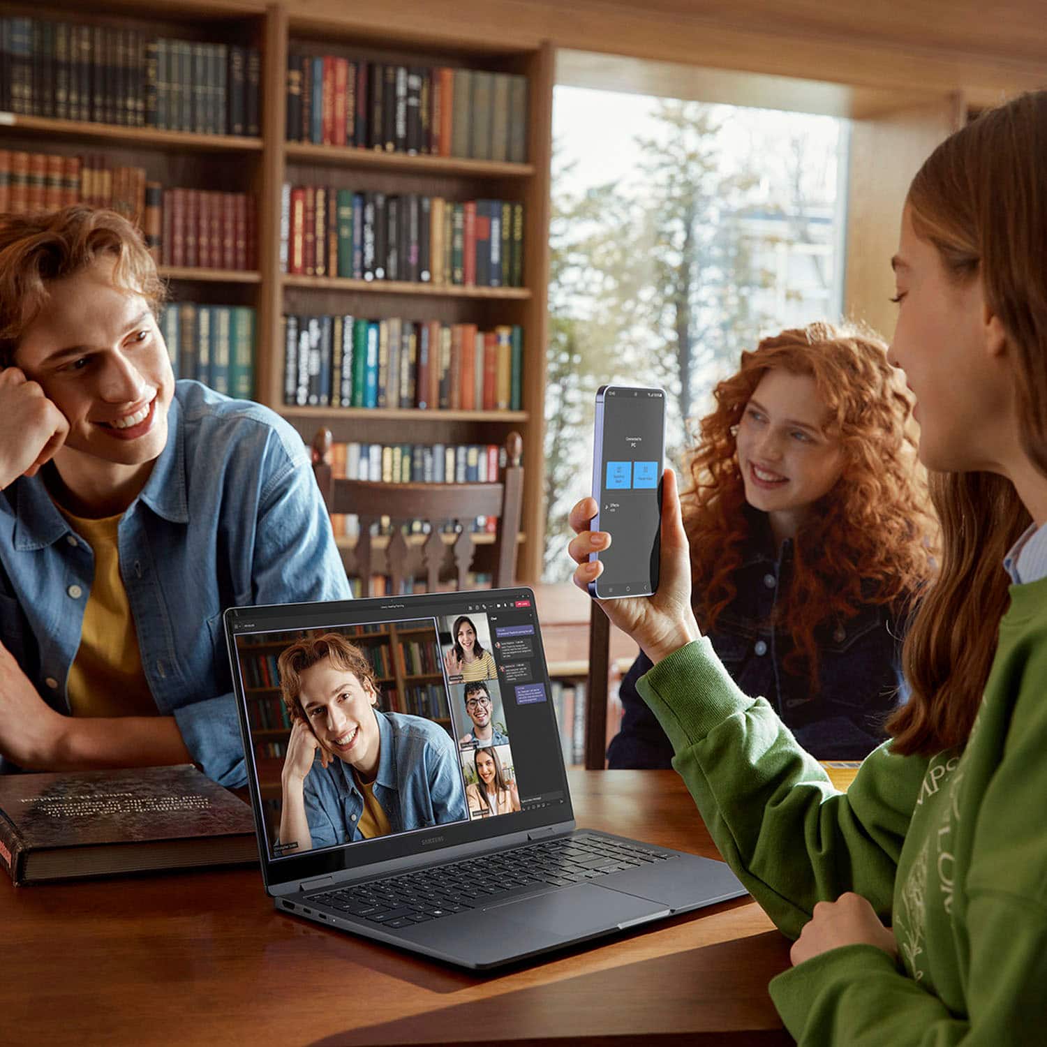 Alt View 17. Samsung - Galaxy Book4 360 2-in-1 15.6" FHD AMOLED Touch Screen Laptop - Intel Core 7 - 16GB Memory -512GB SSD - Gray.