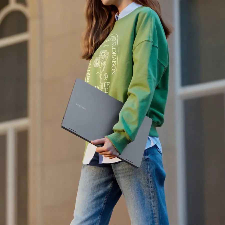 Alt View 19. Samsung - Galaxy Book4 360 2-in-1 15.6" FHD AMOLED Touch Screen Laptop - Intel Core 7 - 16GB Memory  -512GB SSD - Gray.