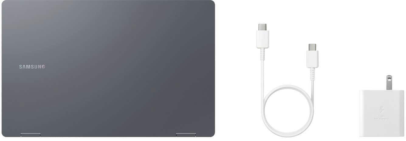 Alt View 20. Samsung - Galaxy Book4 360 2-in-1 15.6" FHD AMOLED Touch Screen Laptop - Intel Core 7 - 16GB Memory -512GB SSD - Gray.