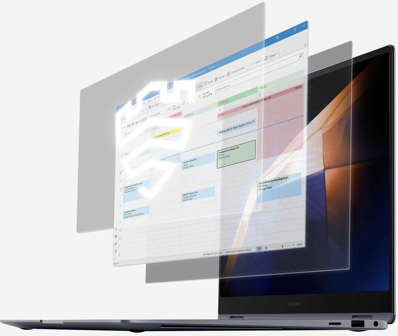 Alt View 16. Samsung - Galaxy Book4 Pro 360 2-in1 16" AMOLED Touch Screen Laptop - Intel Core Ultra 7 - 16GB Memory - 1TB SSD - Moonstone Gray.