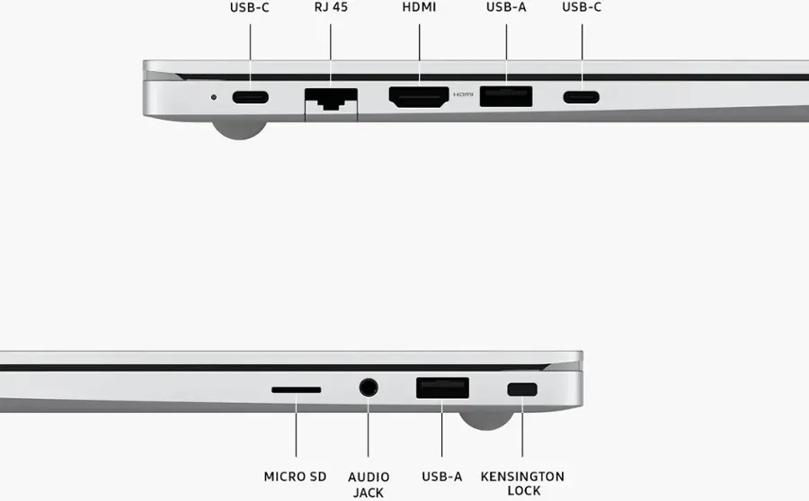 Alt View 15. Samsung - Galaxy Book4 15.6" FHD Laptop - Intel Core 7- 16GB Memory - 512GB SSD - Silver.