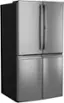 Angle. GE Profile - 28 Cu. Ft. 4-Door French Door Smart Refrigerator with Fully Convertible Temperature Zone - Stainless Steel.