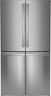 GE Profile - 36 in. Wide 28 Cu. Ft. 4-Door French Door Smart Refrigerator with Fully Convertible Temperature Zone - Stainless Steel