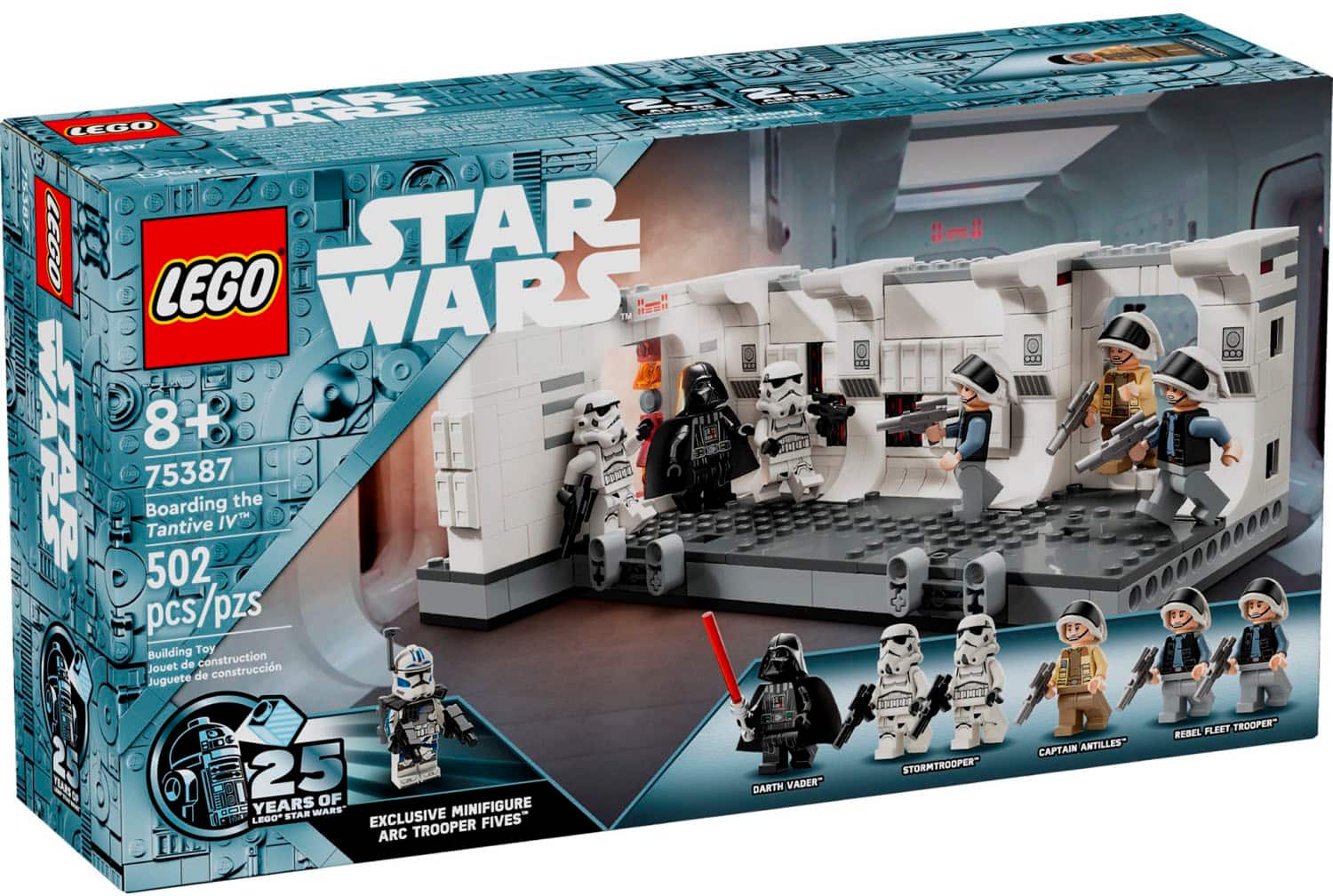 Left. LEGO - LEGO Star Wars Boarding the Tantive IV Buildable Toy Playset 75387.