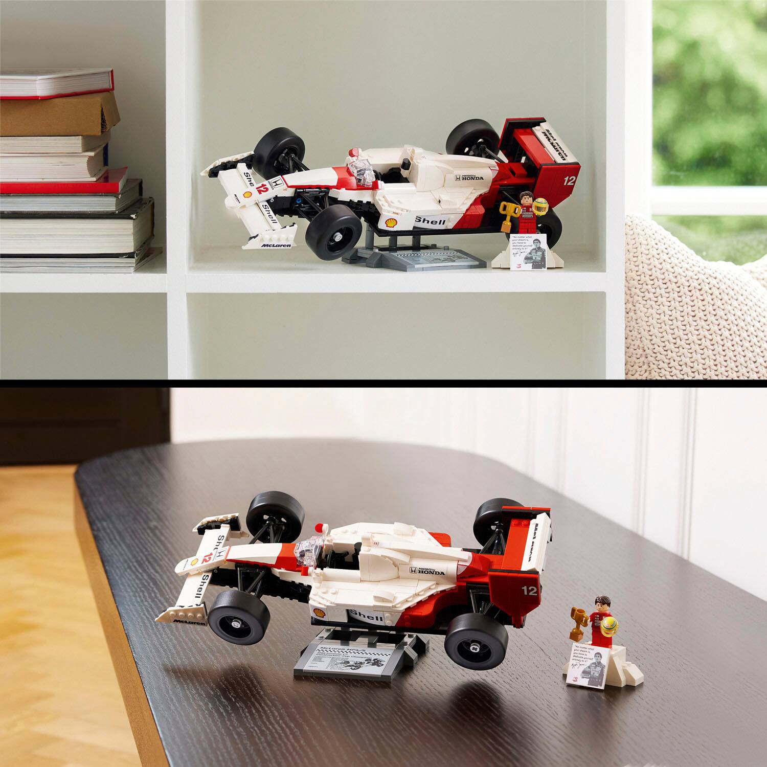Alt View 12. LEGO - Icons McLaren MP4/4 & Ayrton Senna Model Race Car for Adults 10330.