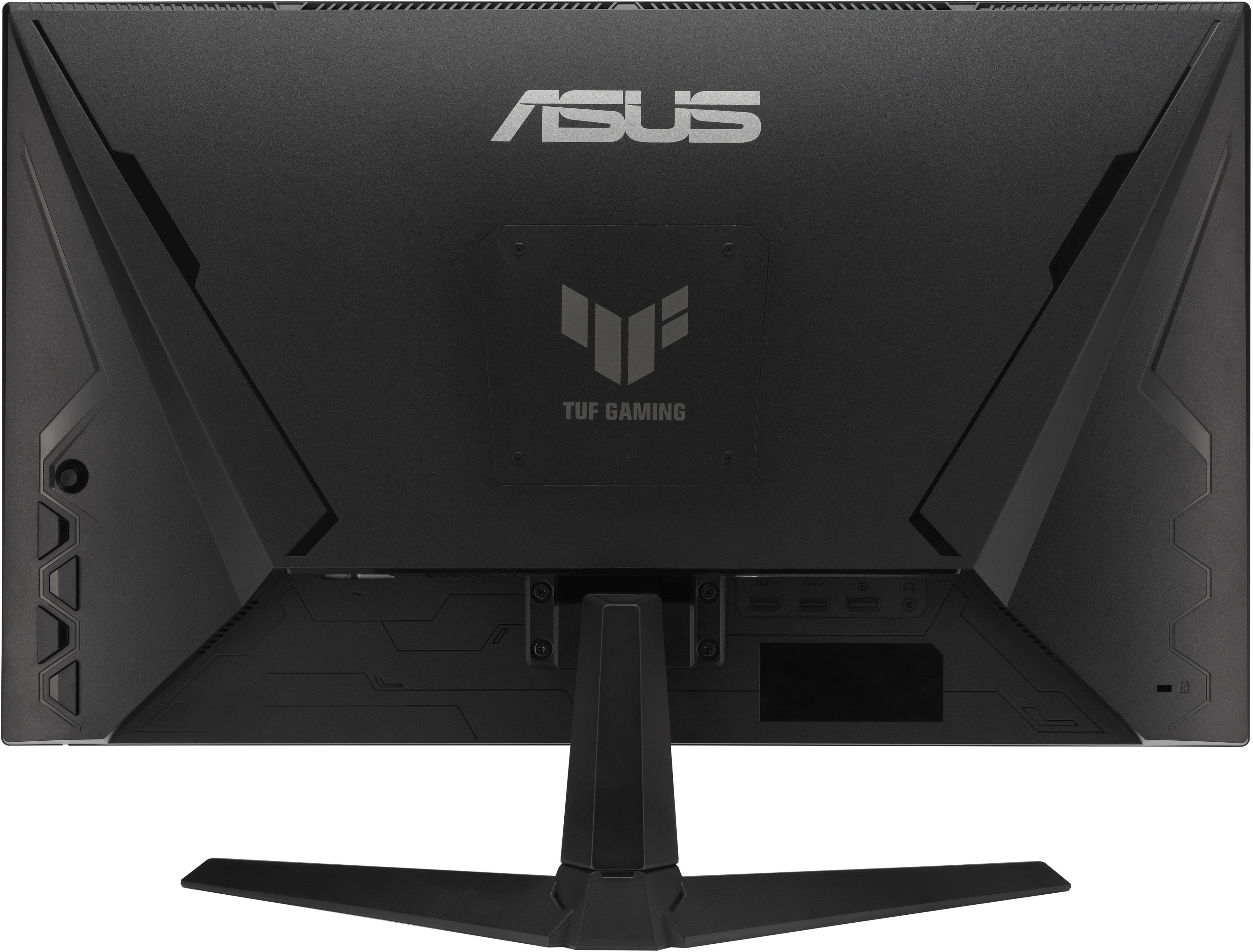 Back View: ASUS - TUF Gaming 23.8" IPS FHD 1080P 180Hz 1ms FreeSync Premium Gaming Monitor (DisplayPort, HDMI) - Black - Black - Black