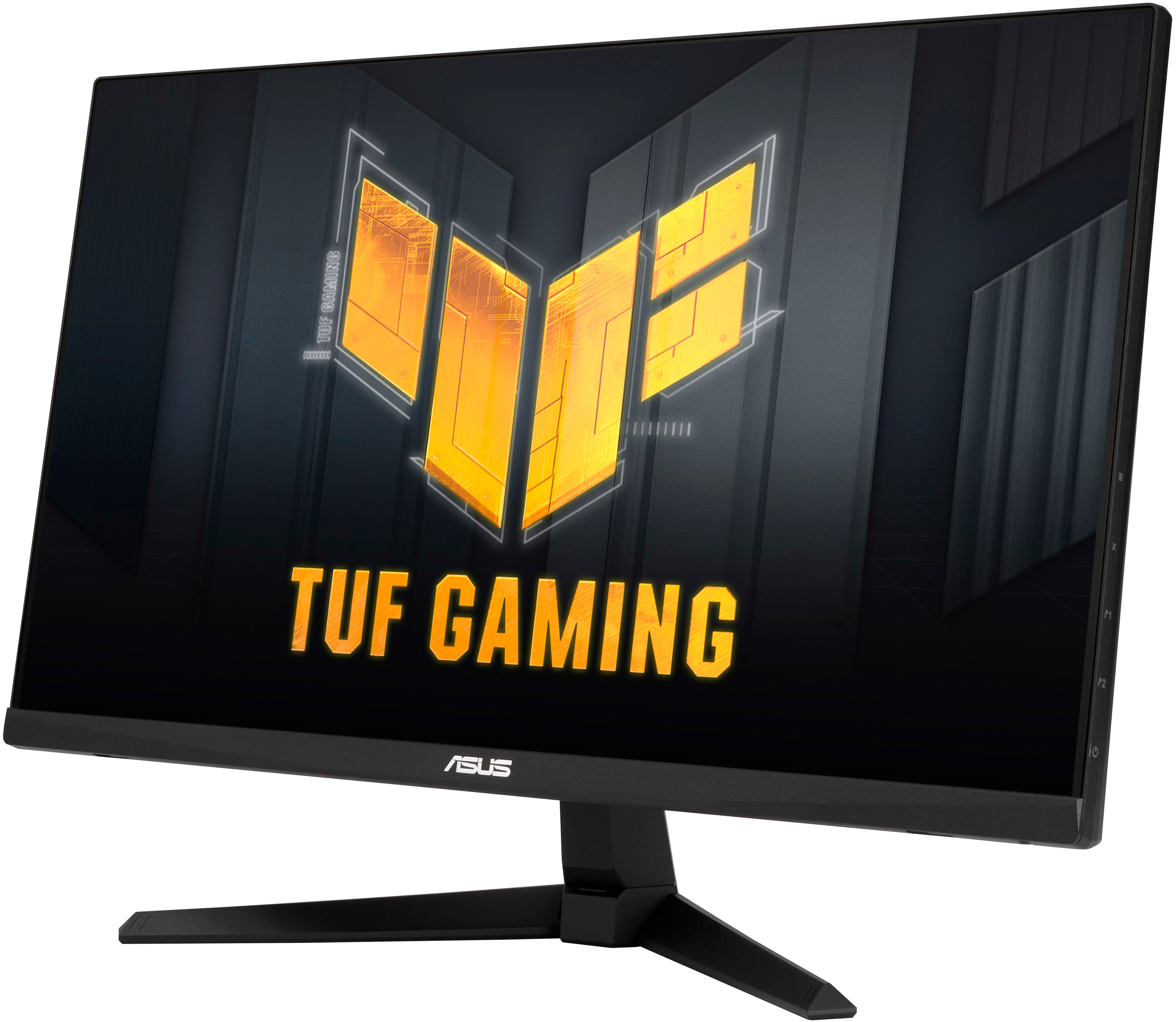 Angle View: ASUS - TUF Gaming 23.8" IPS FHD 1080P 180Hz 1ms FreeSync Premium Gaming Monitor (DisplayPort, HDMI) - Black - Black - Black