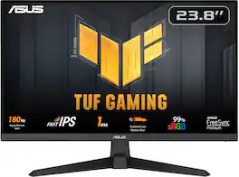 ASUS - TUF Gaming 24" FHD IPS 180Hz 1ms Gaming Monitor with FreeSync Premium (DisplayPort, HDMI) - Black