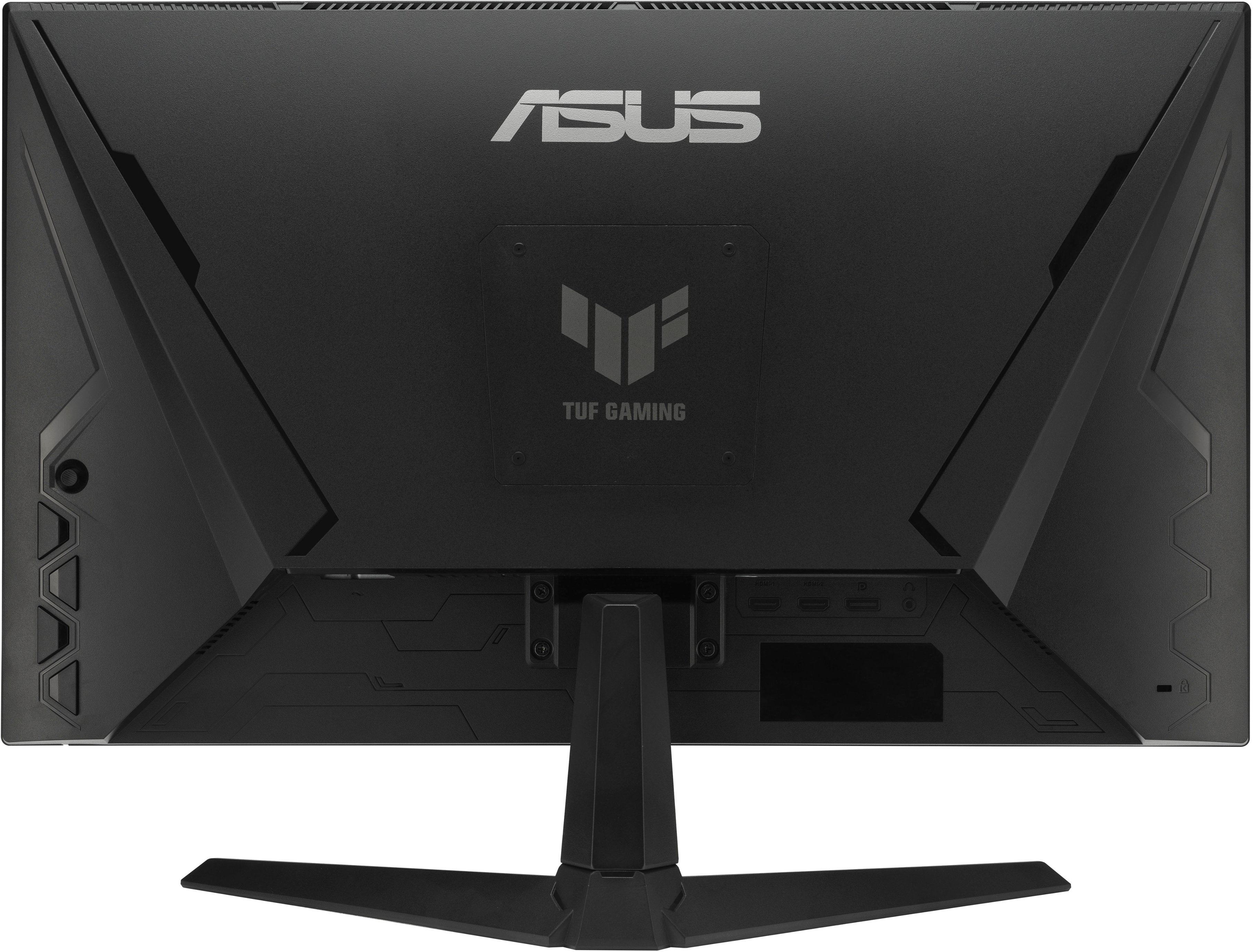 Back View: ASUS - TUF Gaming 27" IPS FHD 1080P 180Hz 1ms FreeSync Premium Gaming Monitor (DisplayPort, HDMI) - Black
