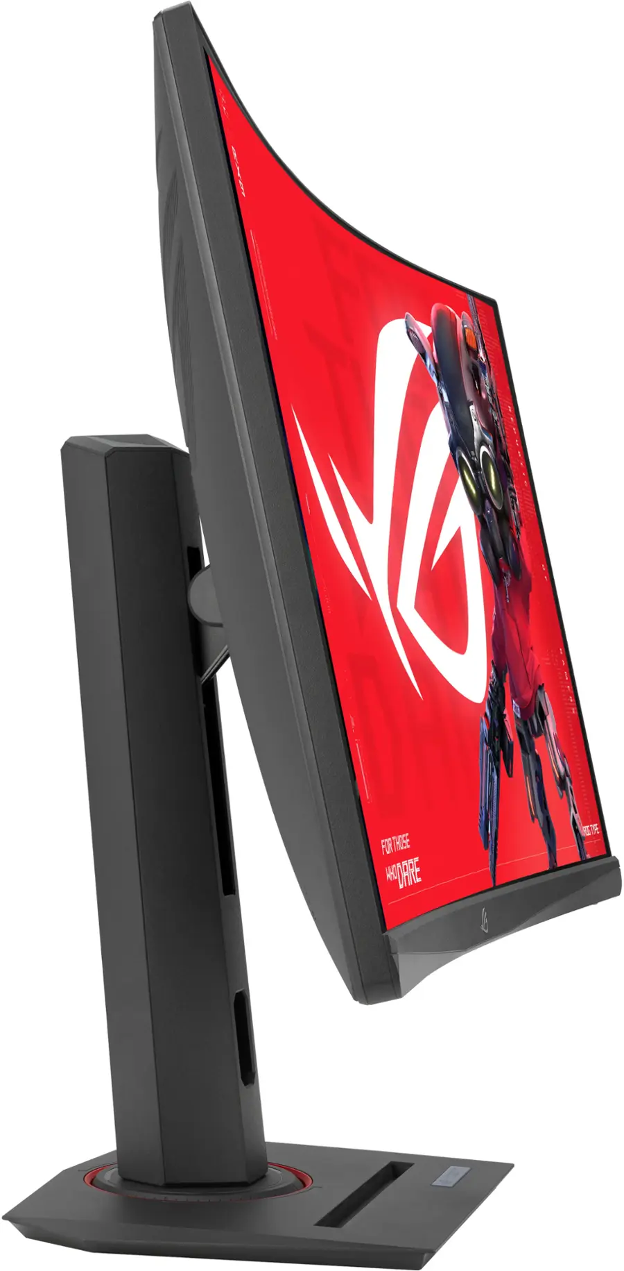 Back. ASUS - ROG Strix 27” Curved 1440P 180Hz FreeSync Gaming Monitor with HDR (DisplayPort,HDMI,USB) - Black.