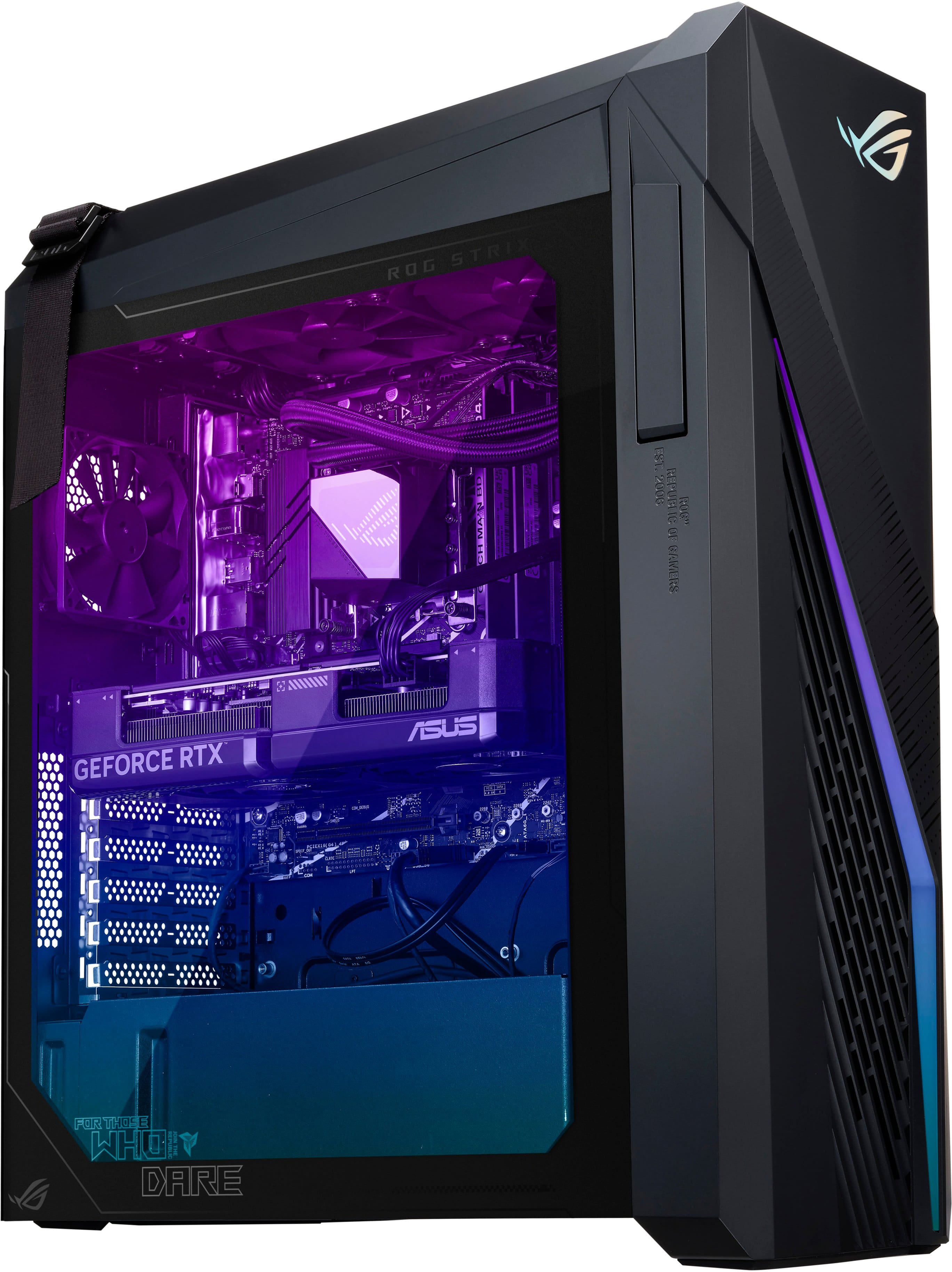 Back View: CLX - SET Gaming Desktop - Intel Core i9 9900KF - 32GB DDR4 3000GHz Memory - NVIDIA GeForce RTX 3060 Ti - 960GB SSD + 4TB HDD - Black