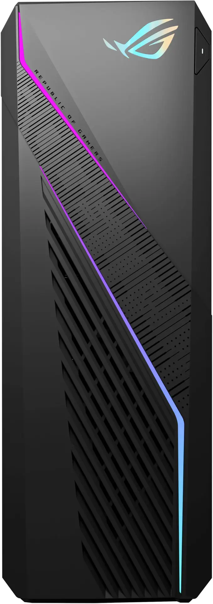 Alt View 4. ASUS - ROG Gaming Desktop - Intel Core i7-14700F - 32GB Memory - NVIDIA GeForce RTX 4060 Ti - 2TB SSD - Gray.