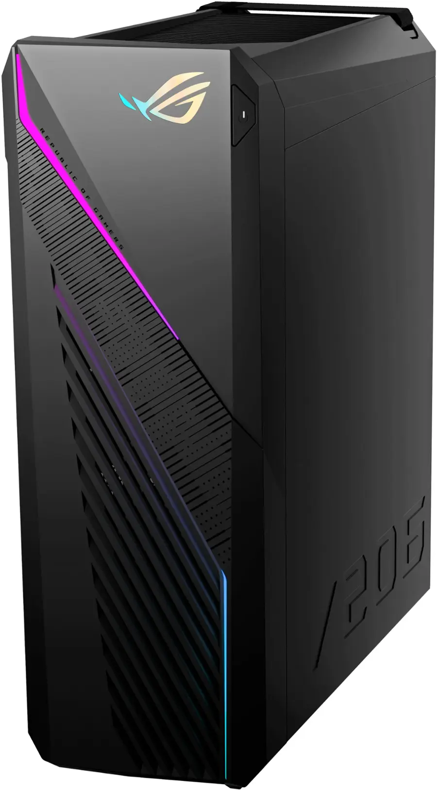 Alt View 5. ASUS - ROG Gaming Desktop - Intel Core i7-14700KF - 32GB Memory - NVIDIA GeForce RTX 4070 SUPER - 2TB SSD - Black.