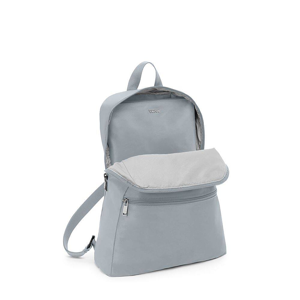 Left View: TUMI - Voyageur Just In Case Backpack - Halogen Blue