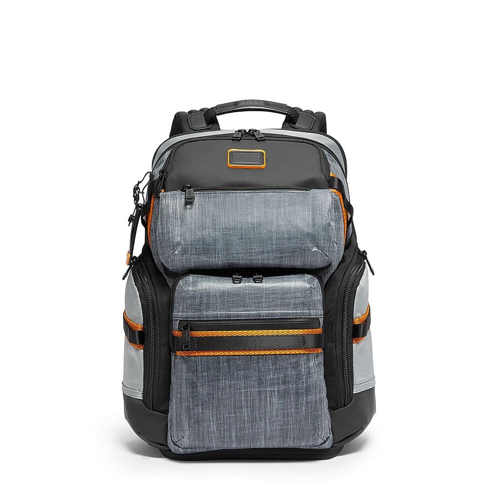 Angle View: TUMI - Alpha Bravo Nomadic Backpack - Steel