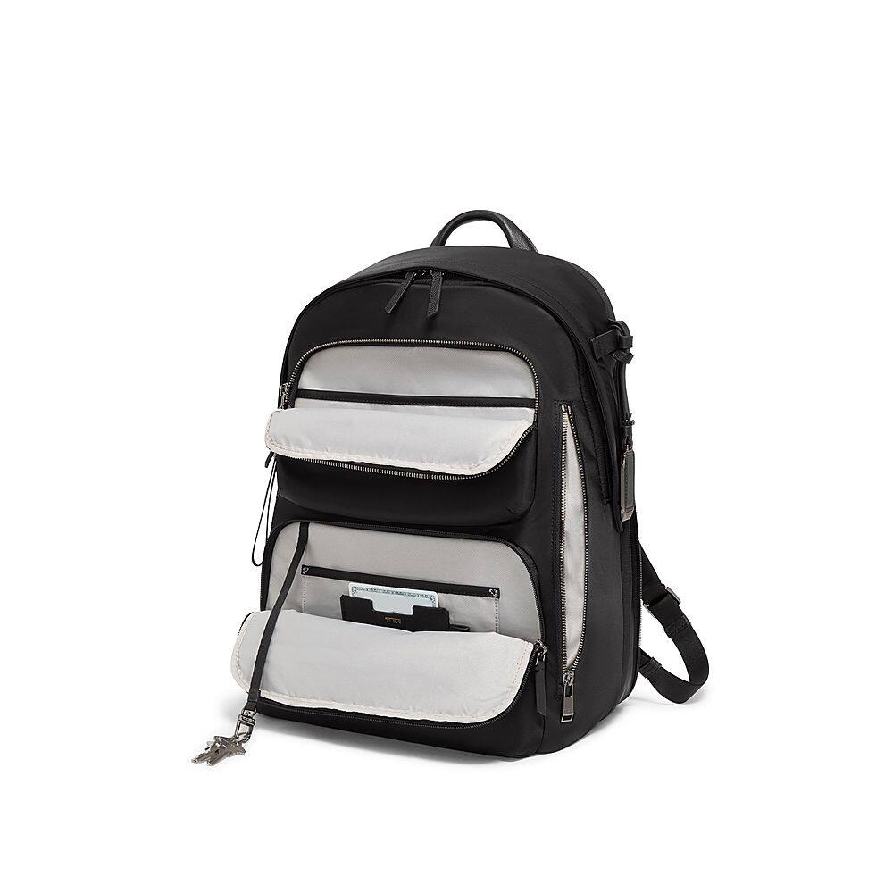 Left View: TUMI - Voyageur Montana Backpack - Gunmetal