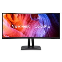 ViewSonic - ColorPro VP3456A 34" LCD Curved UltraWide QHD Monitor (USB-C, HDMI, DP) - Black - Front_Zoom