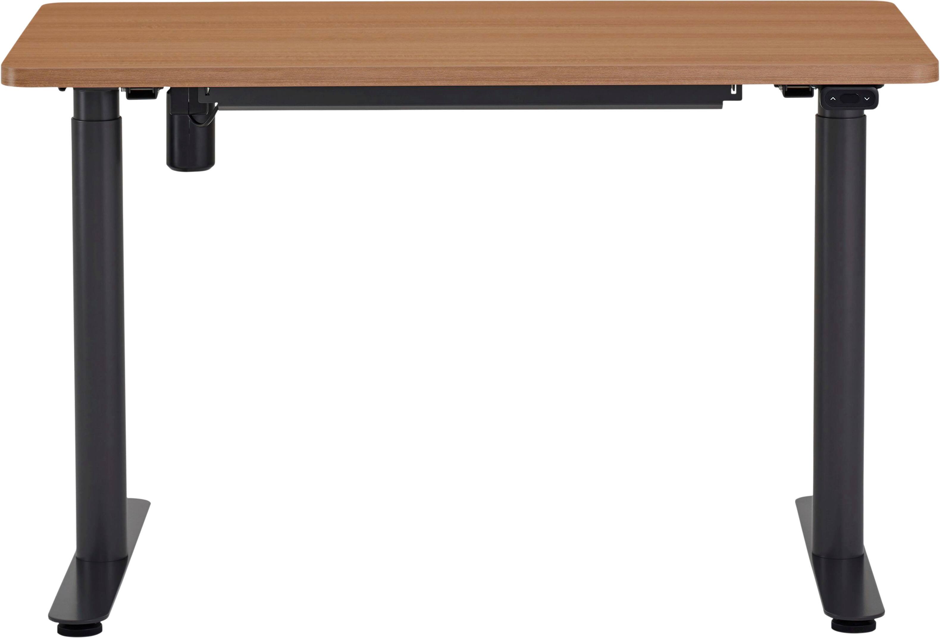 Steelcase - AMQ Sit-to-Stand Desk - Merele Base Dark Oak Top