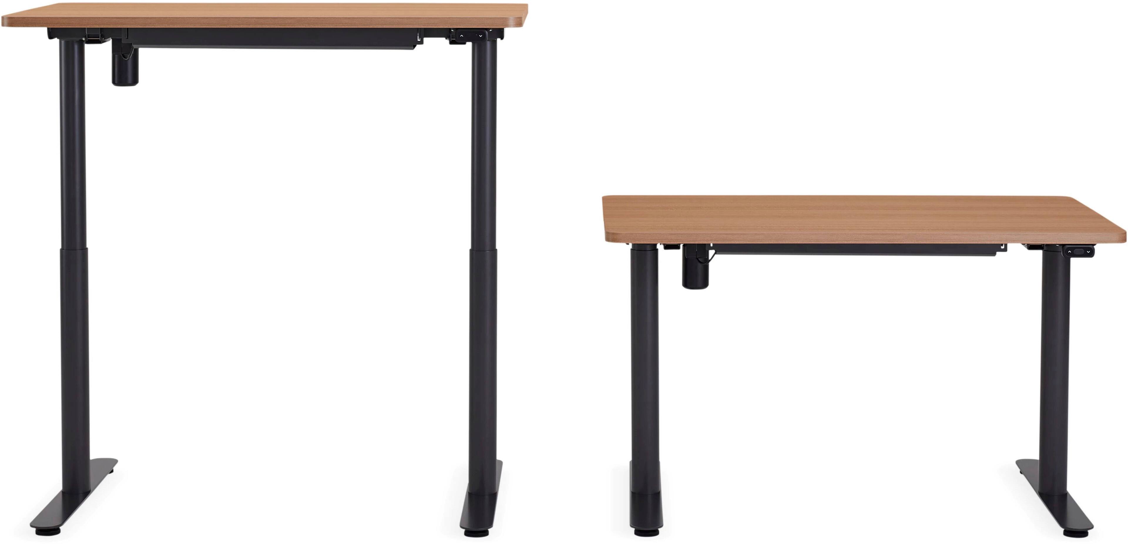 Alt View 11. Steelcase - AMQ Sit-to-Stand Desk - Merele Base Dark Oak Top.