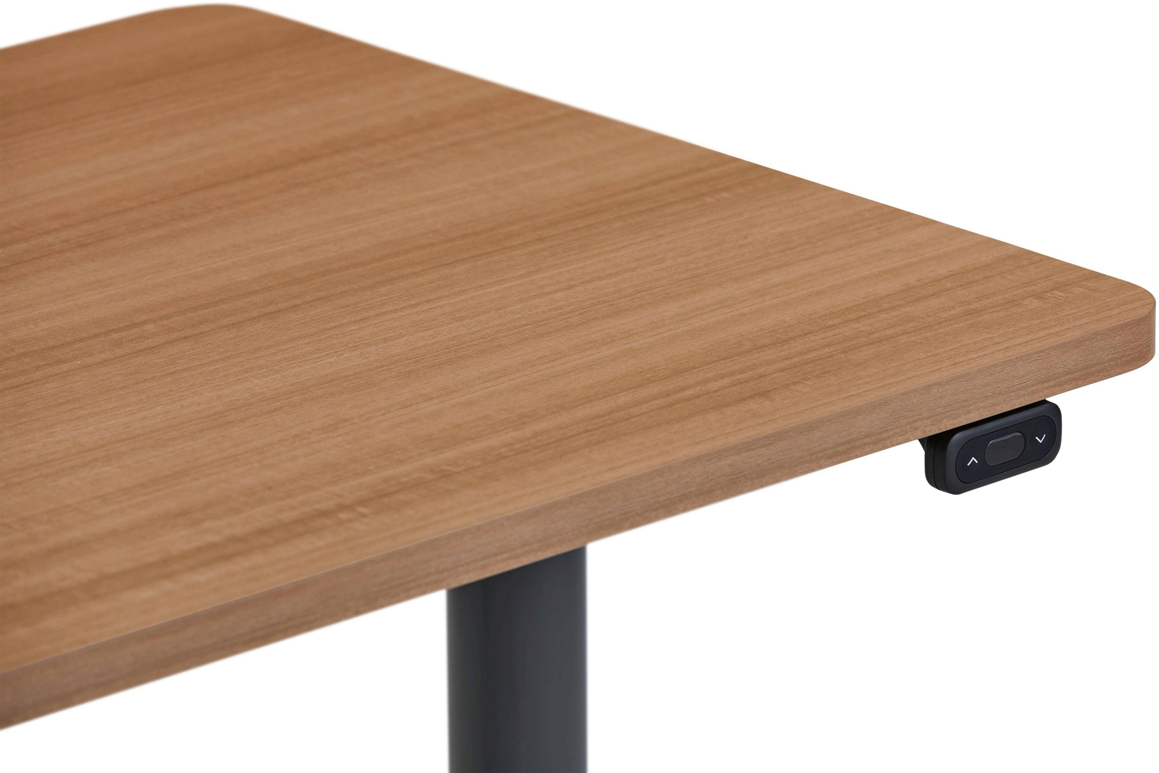 Alt View 12. Steelcase - AMQ Sit-to-Stand Desk - Merele Base Dark Oak Top.