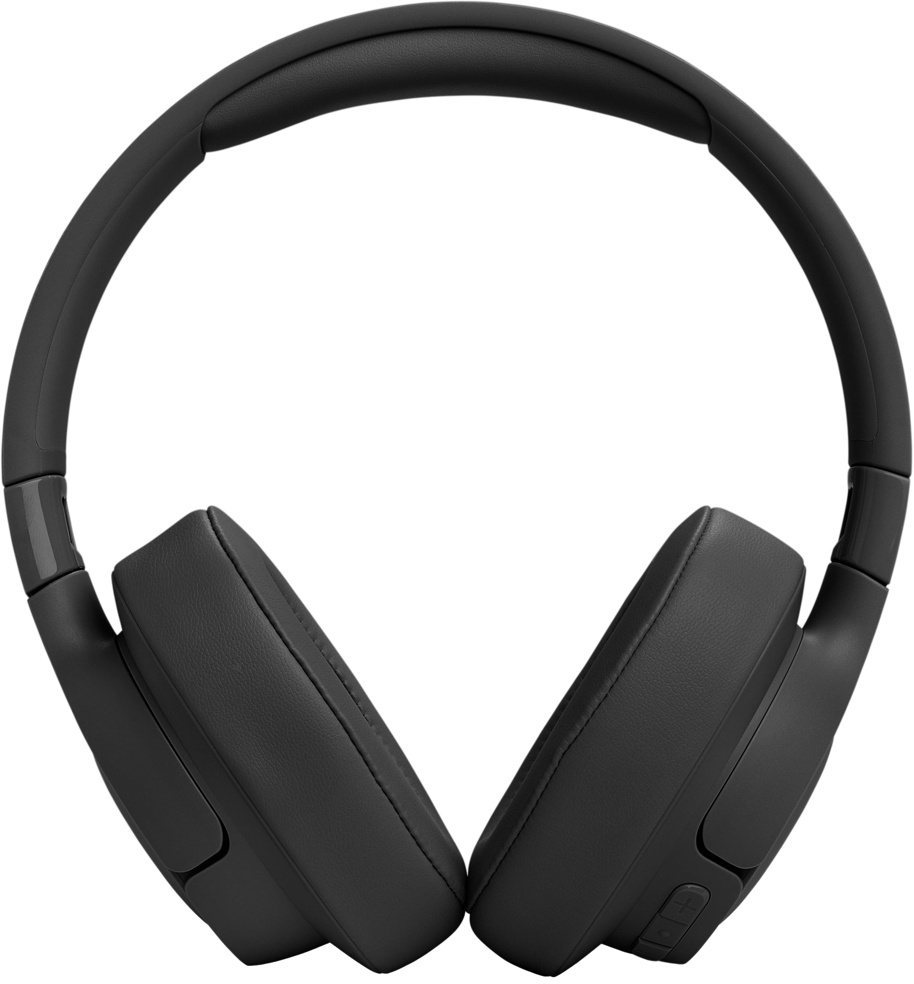 Left. JBL - Adaptive Noise Cancelling Wireless Over-Ear Headphone - Black.