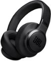 Front. JBL - Wireless Over-Ear Headphones with True Adaptive Noise Cancelling - Black.