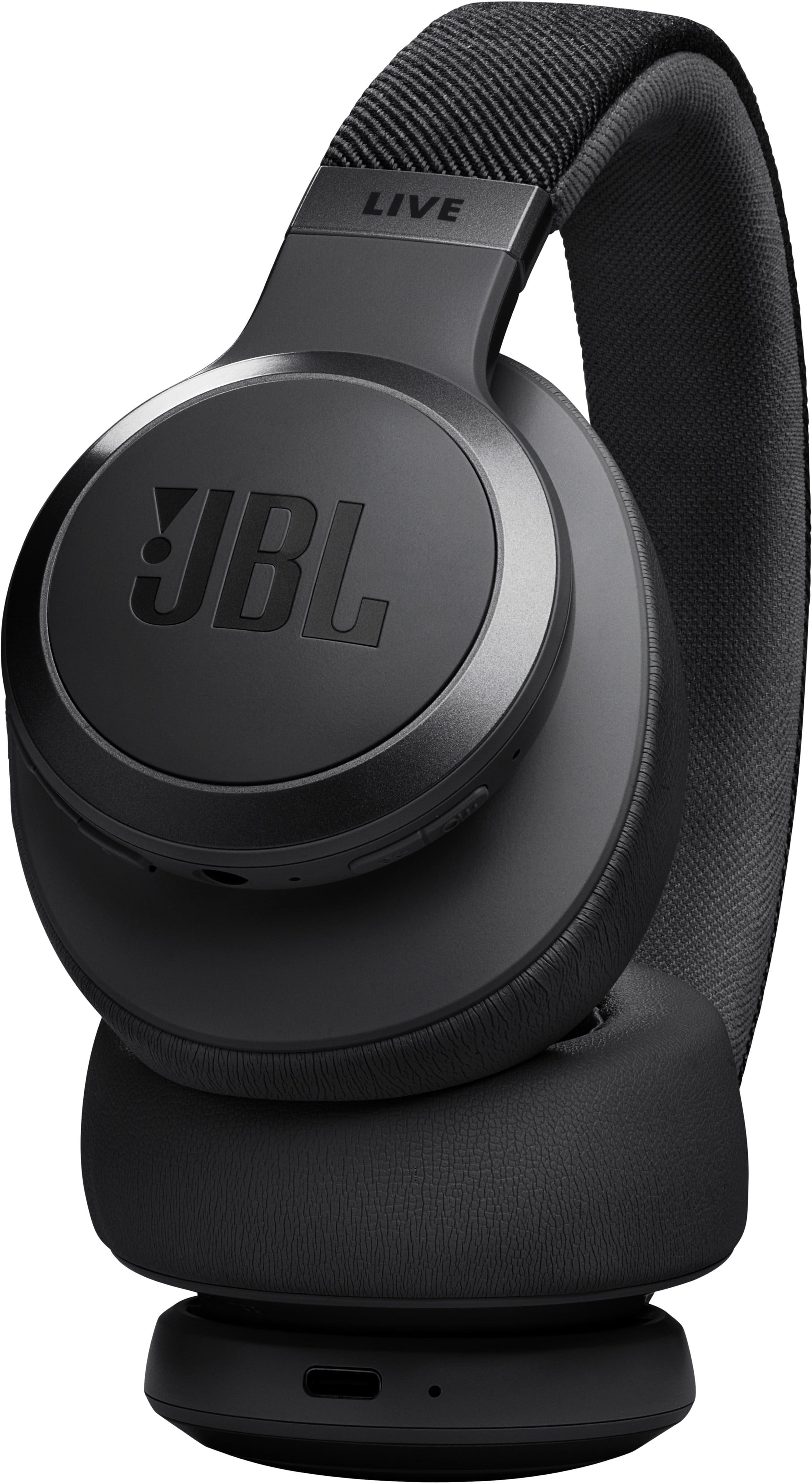 Alt View 13. JBL - Wireless Over-Ear Headphones with True Adaptive Noise Cancelling - Black.