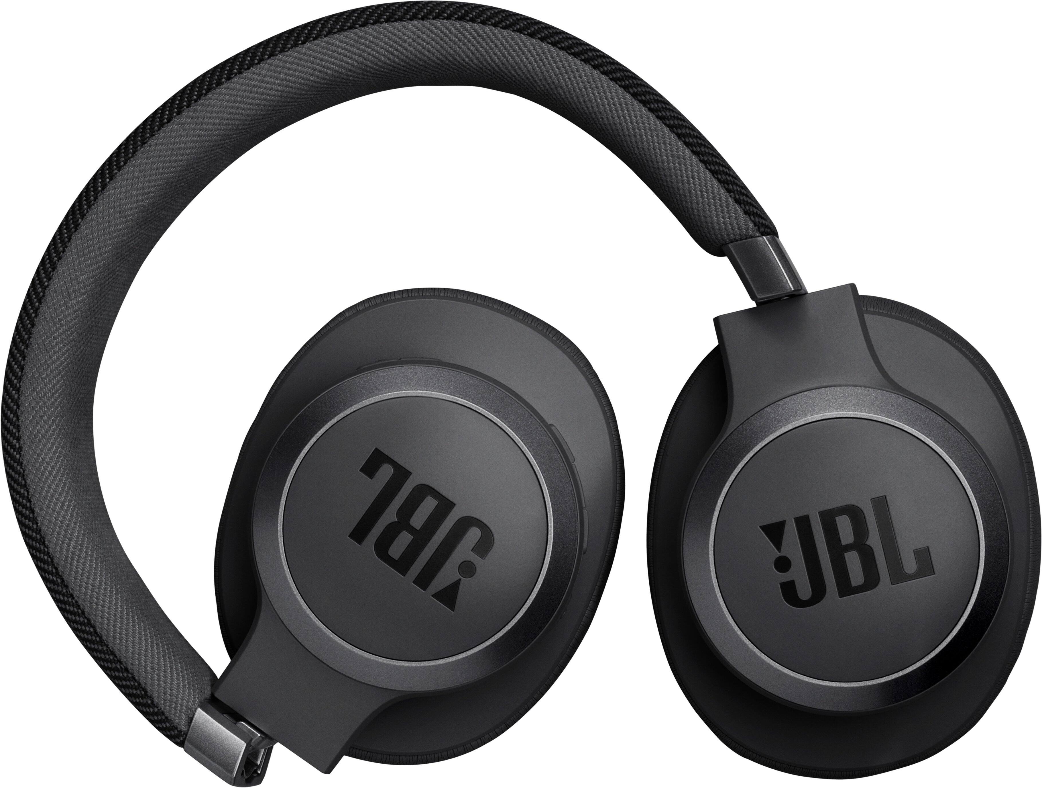 Alt View 15. JBL - Wireless Over-Ear Headphones with True Adaptive Noise Cancelling - Black.
