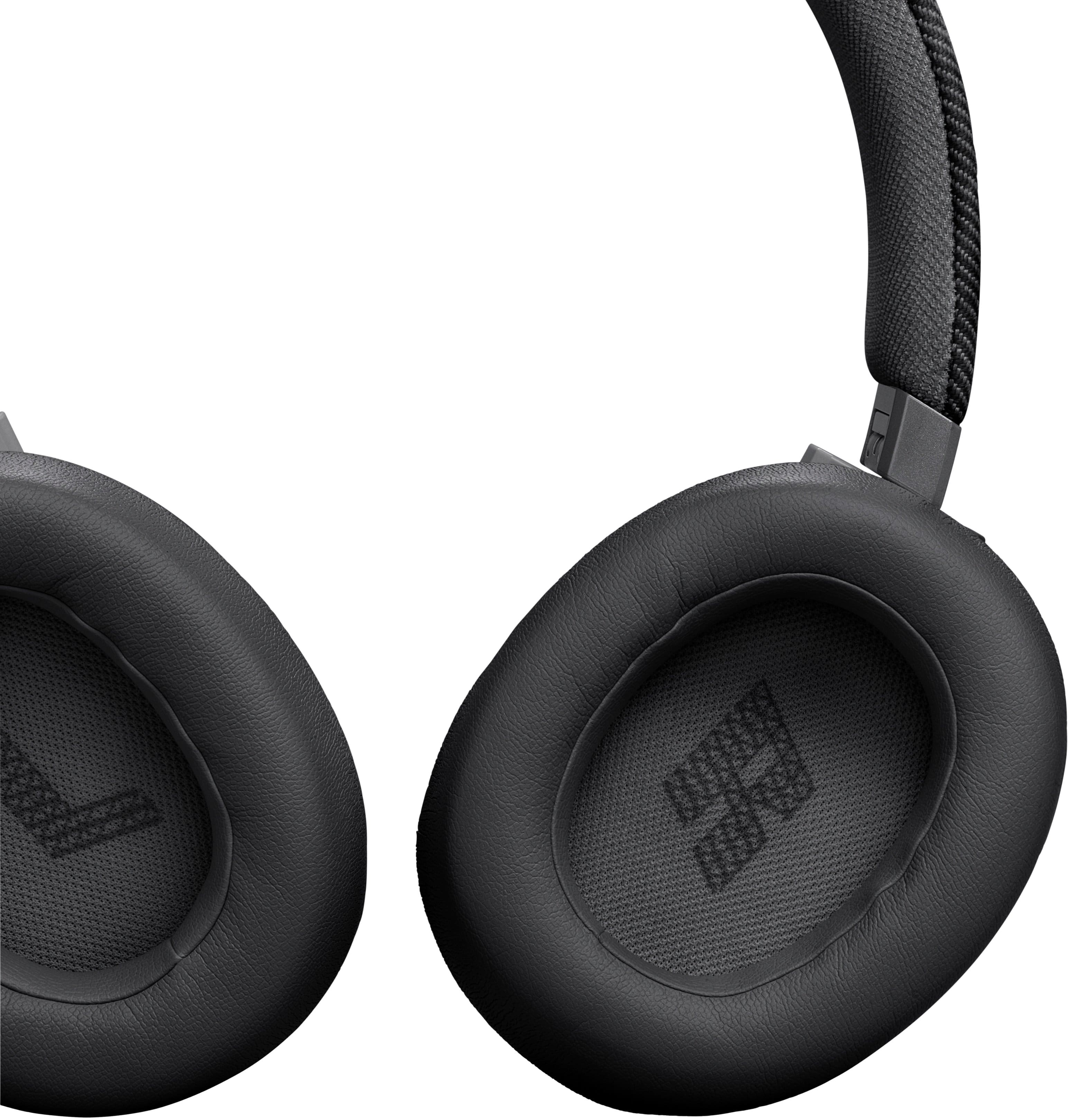 Alt View 16. JBL - Wireless Over-Ear Headphones with True Adaptive Noise Cancelling - Black.