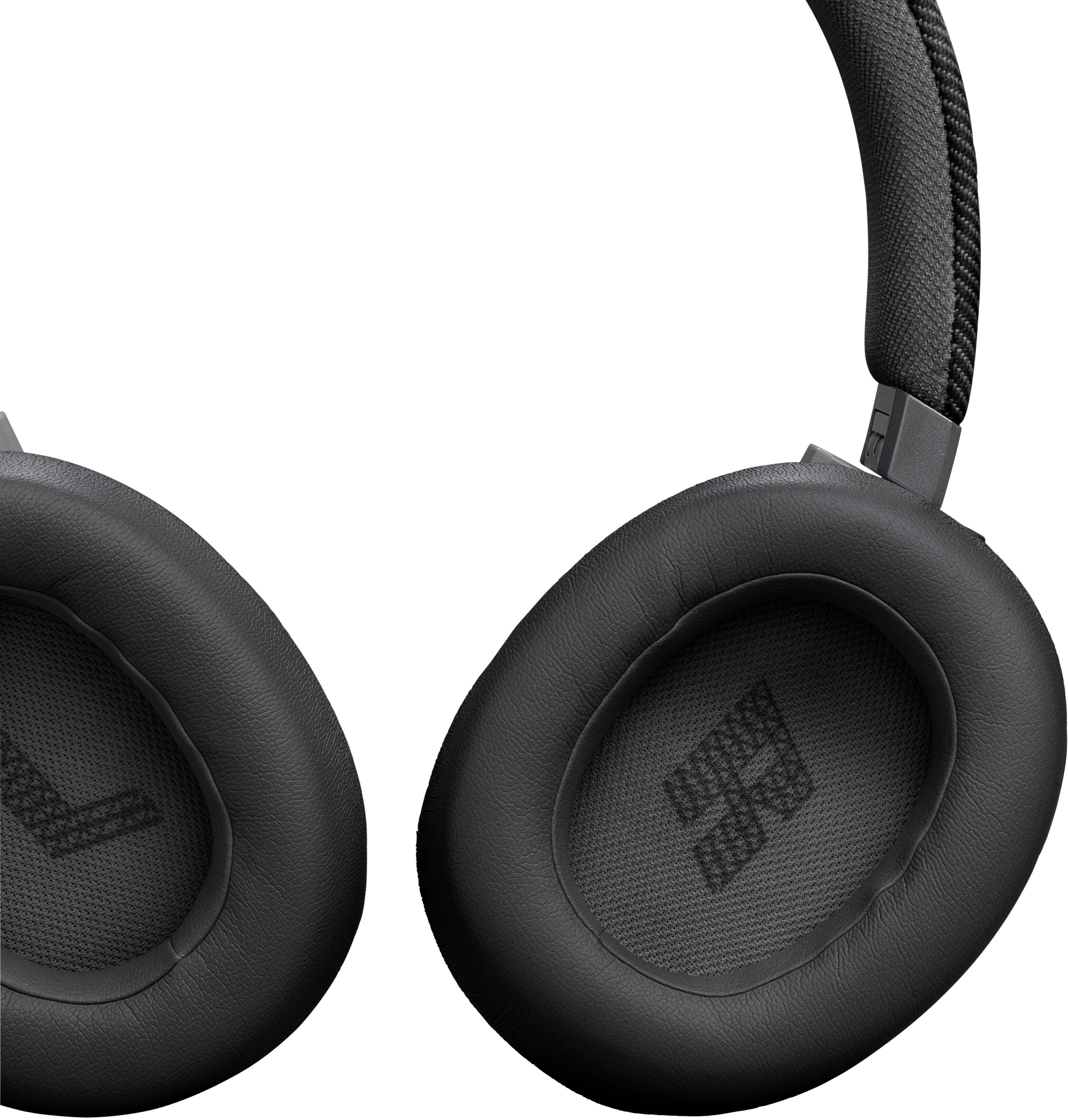 Alt View 16. JBL - Wireless Over-Ear Headphones with True Adaptive Noise Cancelling - Black.