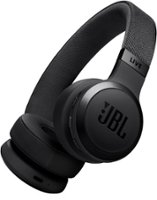 JBL - Wireless On-Ear Headphones with True Adaptive Noise Cancelling - Black - Front_Zoom