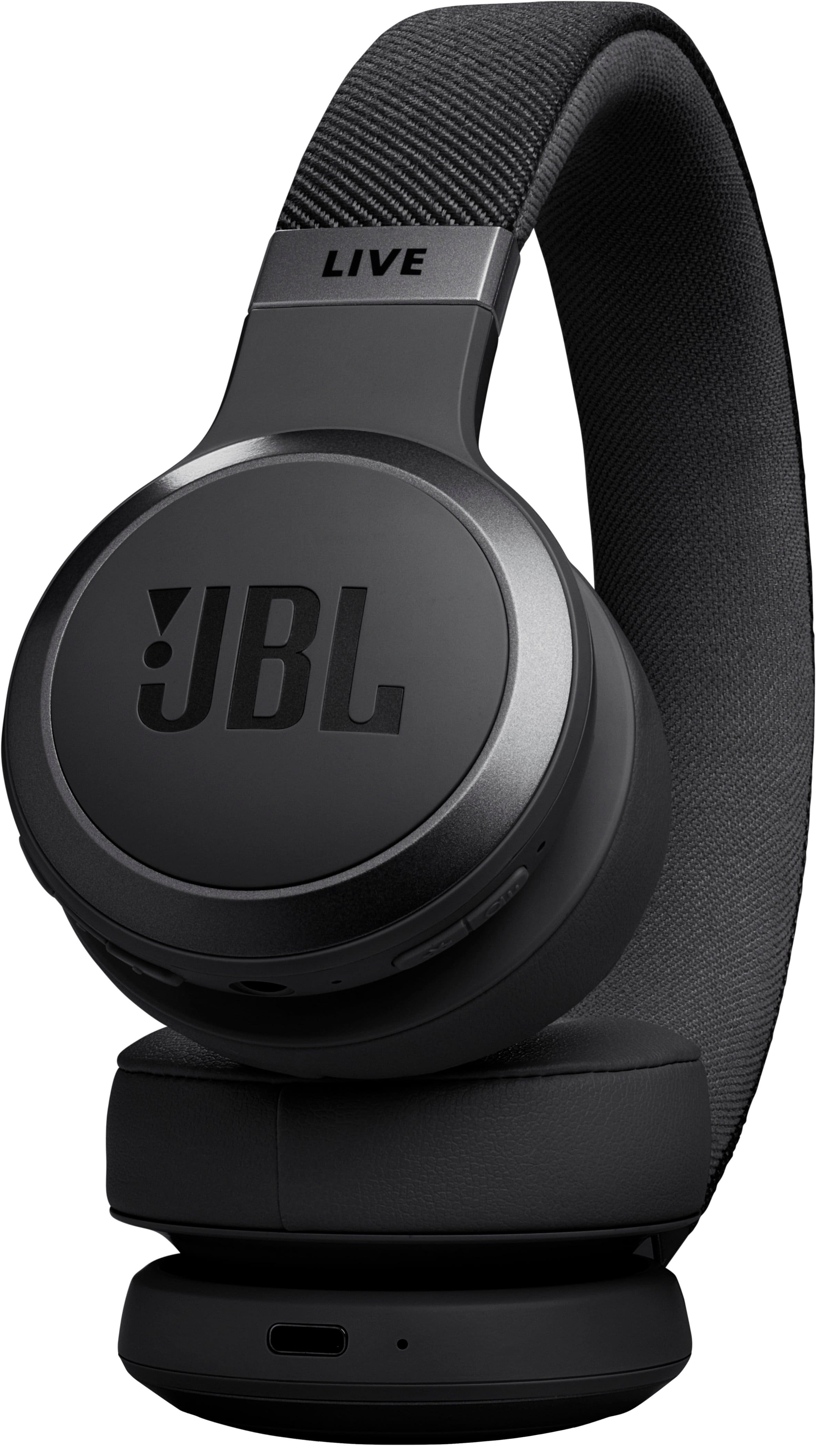 Alt View 13. JBL - Wireless On-Ear Headphones with True Adaptive Noise Cancelling - Black.