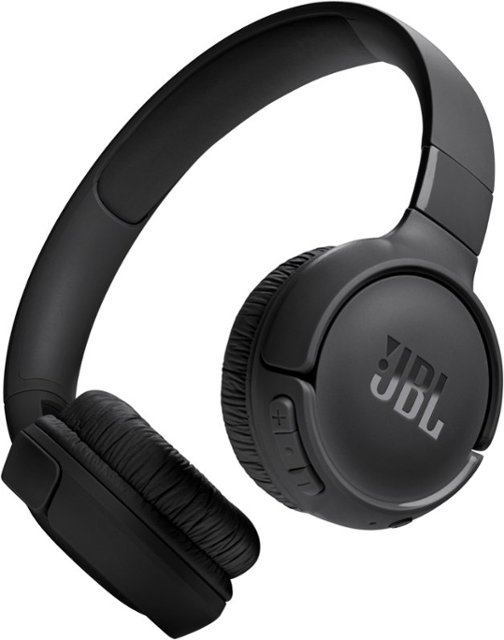 Front. JBL - TUNE520BT wireless on-ear headphones - Black.