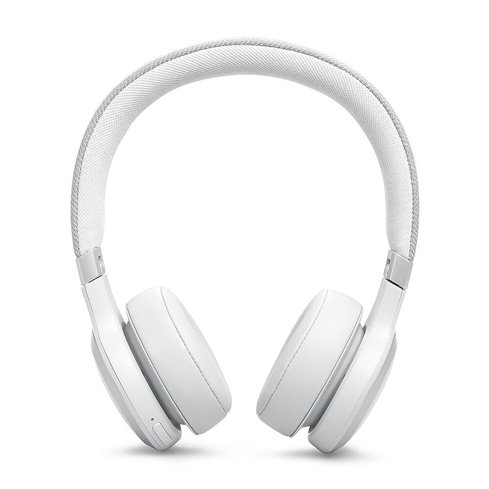 Angle. JBL - Wireless On-Ear Headphones with True Adaptive Noise Cancelling - White.