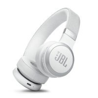 JBL - Wireless On-Ear Headphones with True Adaptive Noise Cancelling - White - Front_Zoom