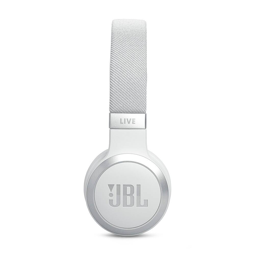 Alt View 11. JBL - Wireless On-Ear Headphones with True Adaptive Noise Cancelling - White.
