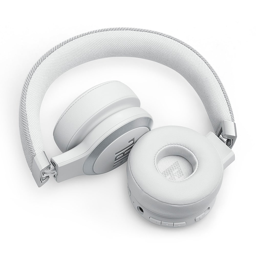 Alt View 14. JBL - Wireless On-Ear Headphones with True Adaptive Noise Cancelling - White.