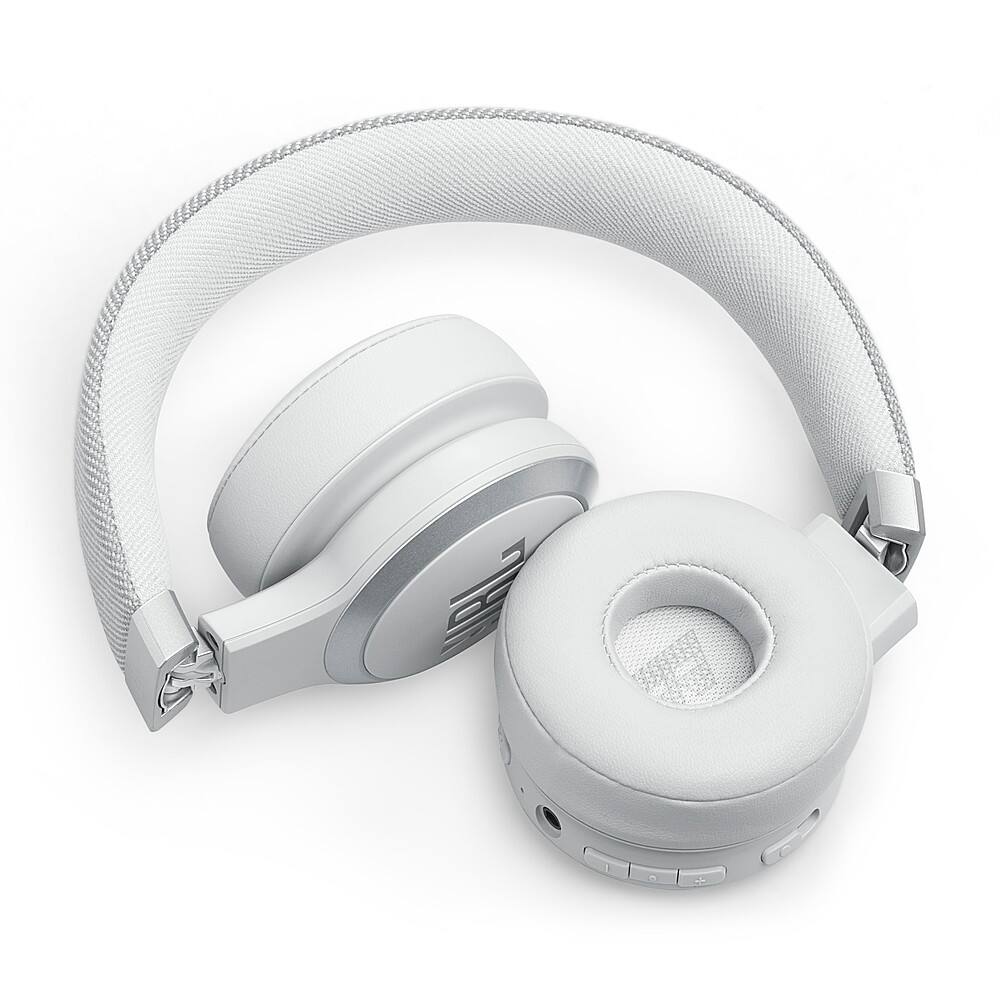 Alt View 14. JBL - Wireless On-Ear Headphones with True Adaptive Noise Cancelling - White.