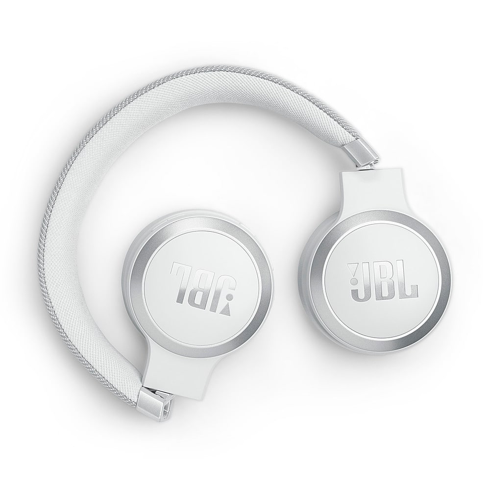 Alt View 15. JBL - Wireless On-Ear Headphones with True Adaptive Noise Cancelling - White.