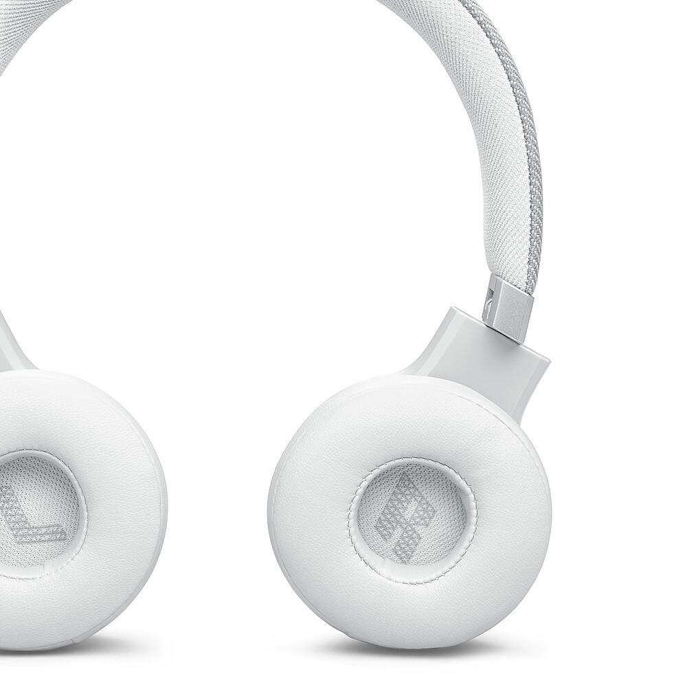 Alt View 16. JBL - Wireless On-Ear Headphones with True Adaptive Noise Cancelling - White.