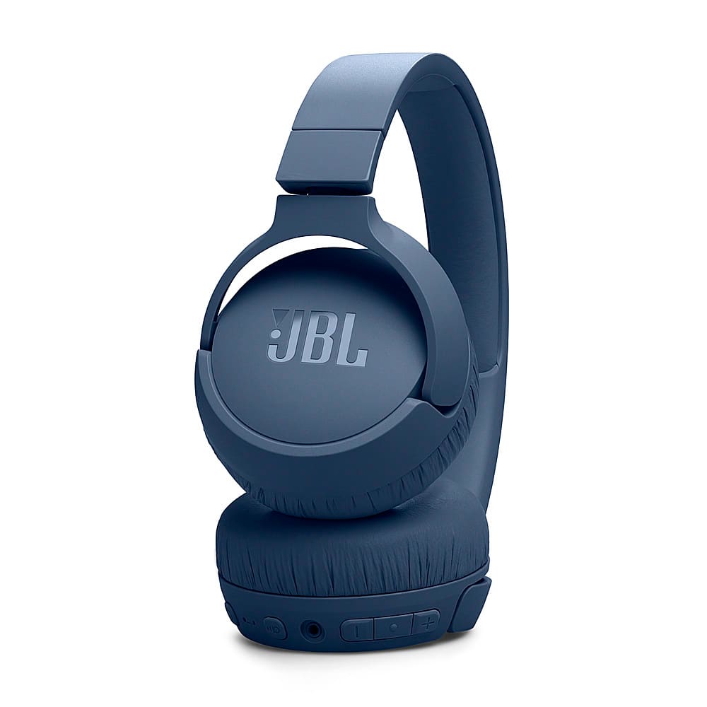 Alt View 14. JBL - Adaptive Noise Cancelling Wireless On-Ear Headphone - Blue.
