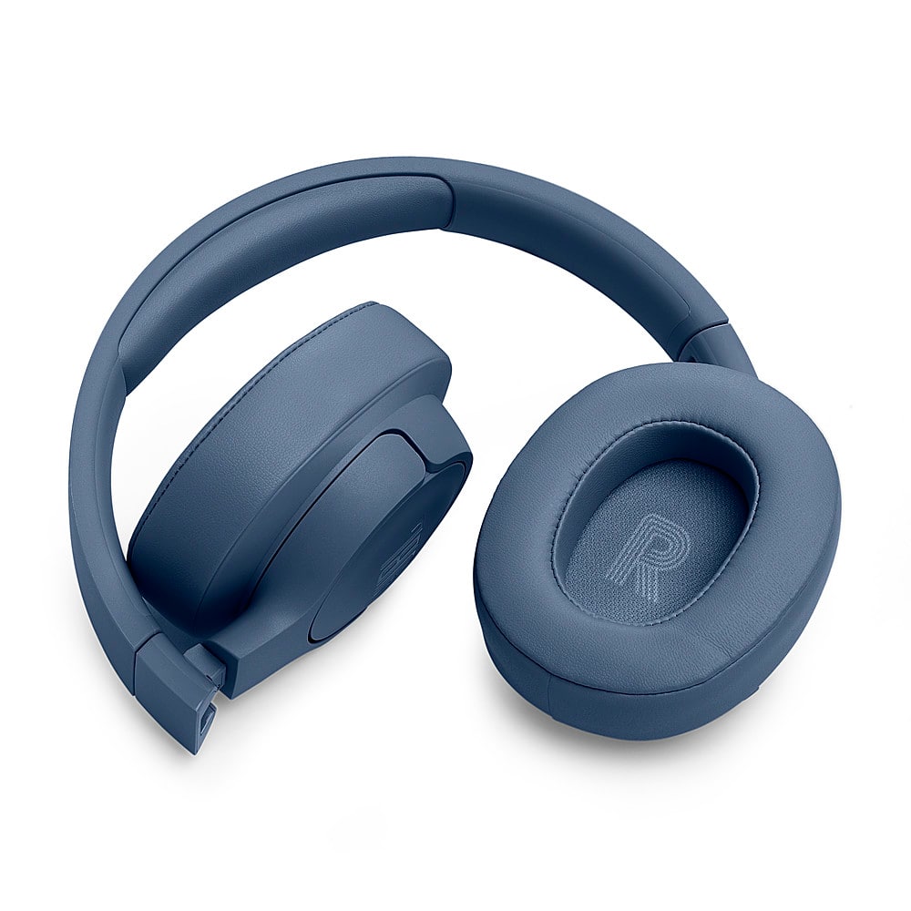 Alt View 15. JBL - Adaptive Noise Cancelling Wireless Over-Ear Headphone - Blue.