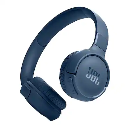 Front. JBL - TUNE520BT wireless on-ear headphones - Blue.