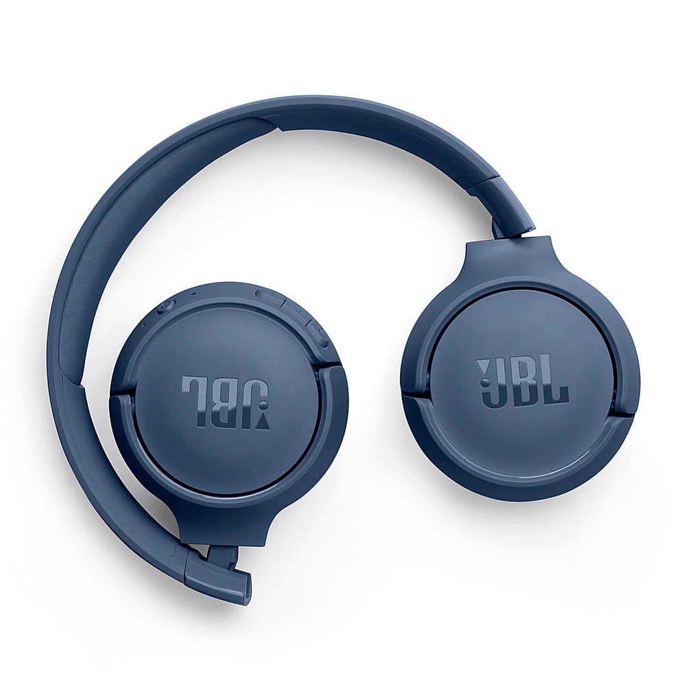 Alt View 13. JBL - TUNE520BT wireless on-ear headphones - Blue.