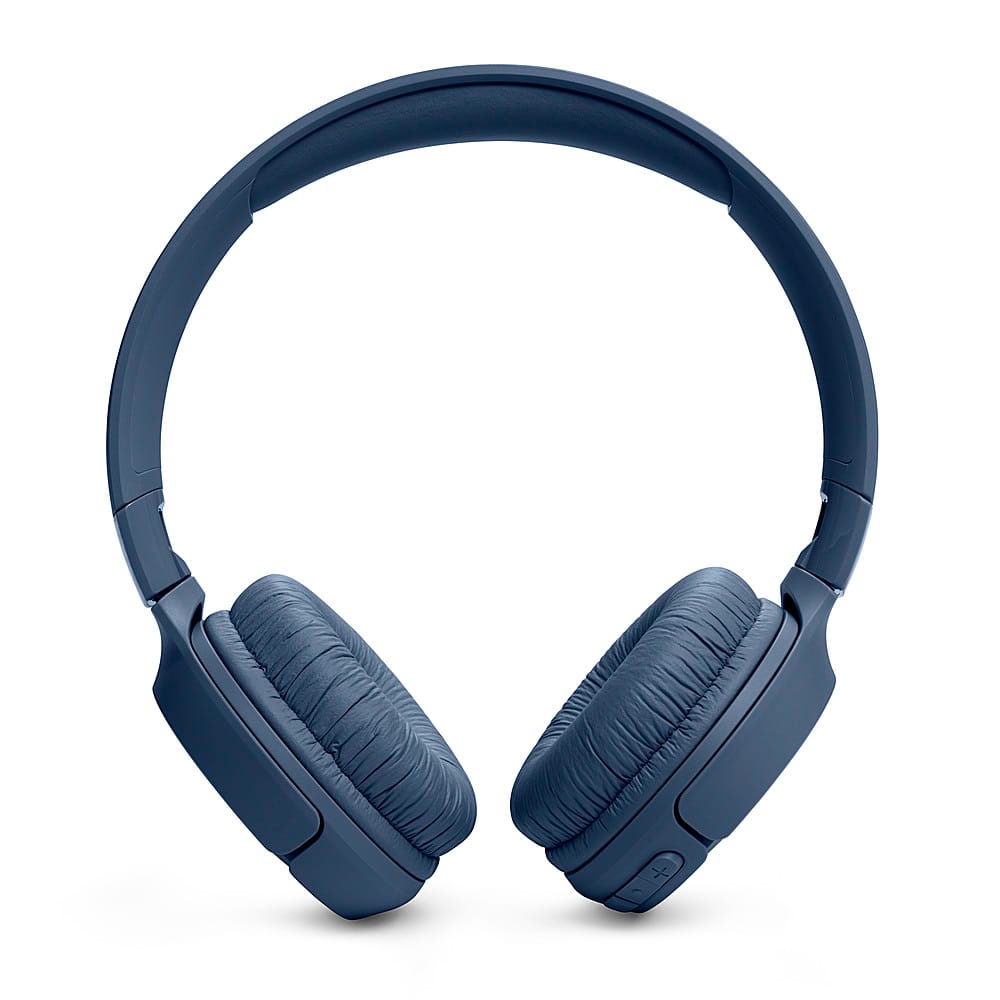 Left. JBL - TUNE520BT wireless on-ear headphones - Blue.