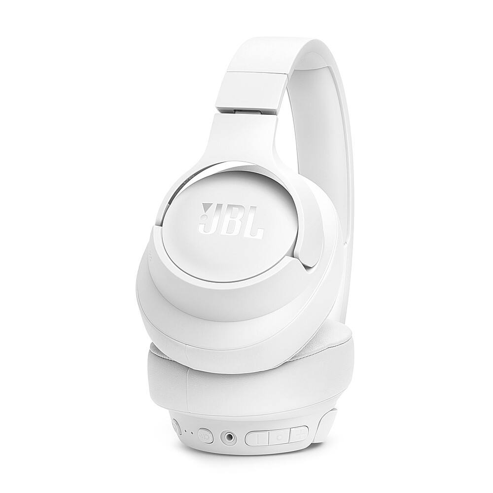 Alt View 14. JBL - Adaptive Noise Cancelling Wireless Over-Ear Headphone - White.