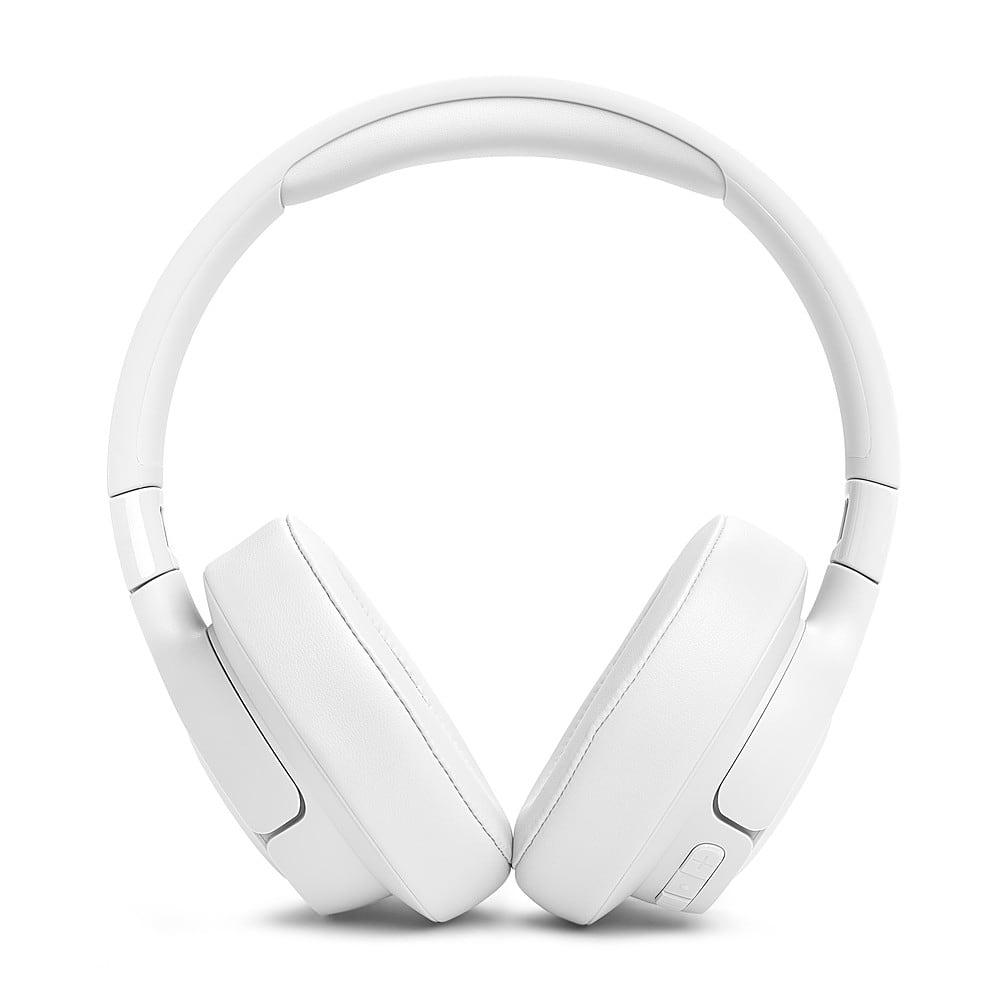 Left. JBL - Adaptive Noise Cancelling Wireless Over-Ear Headphone - White.