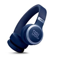 JBL - Wireless On-Ear Headphones with True Adaptive Noise Cancelling - Blue - Front_Zoom